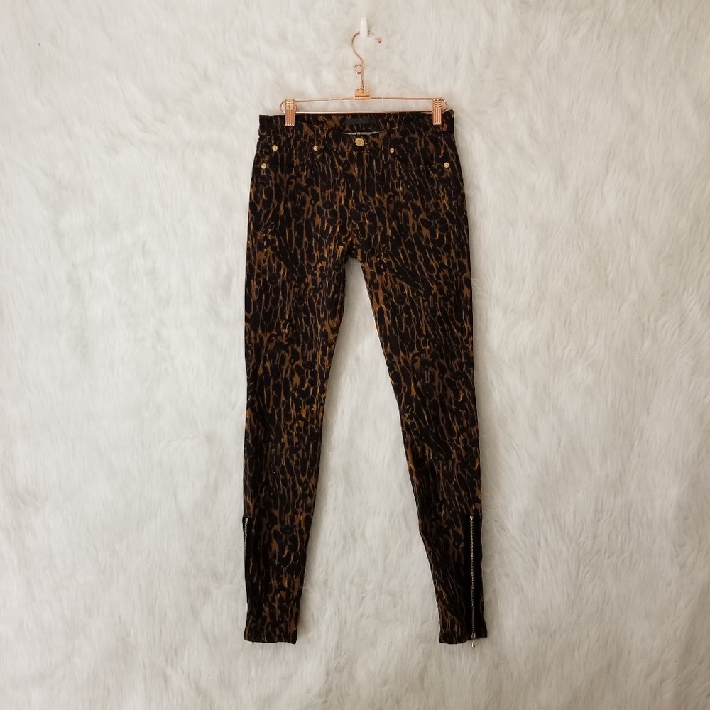 7 for All Mankind Animal Print Jeans
